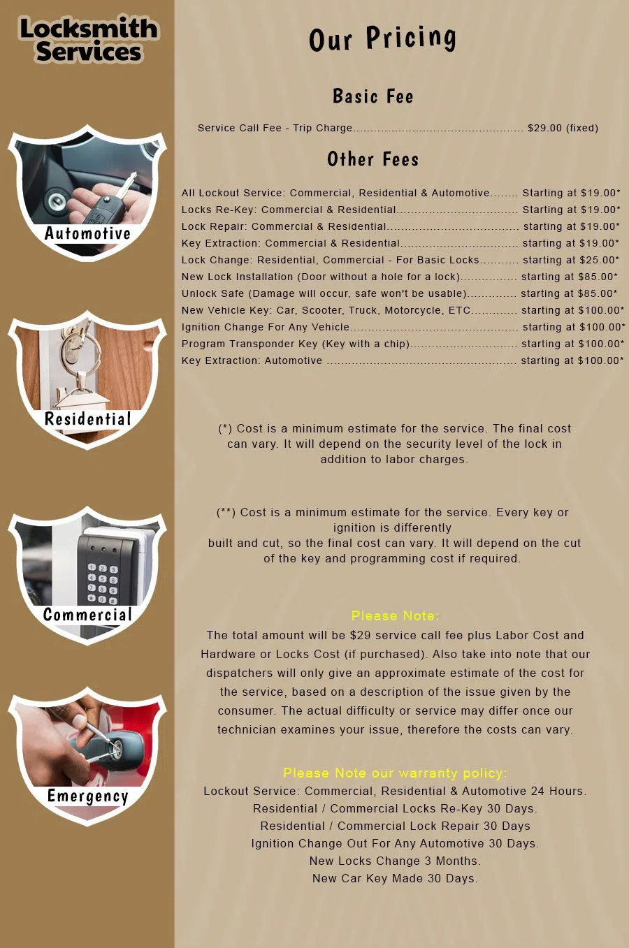 Elite Locksmith Services Los Angeles, CA 310-819-4241